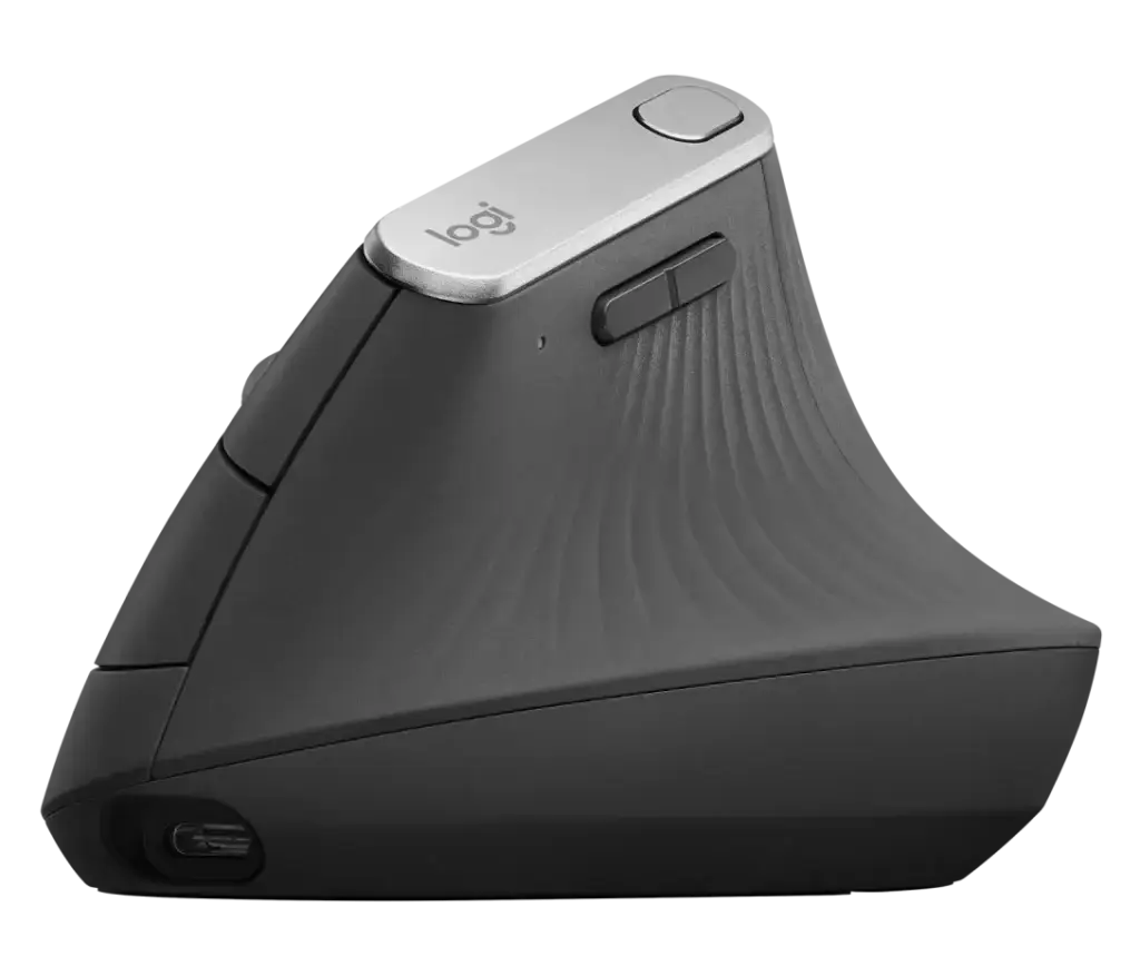 Handshake grip posture on the Logitech MX Vertical vertical ergonomic mouse
